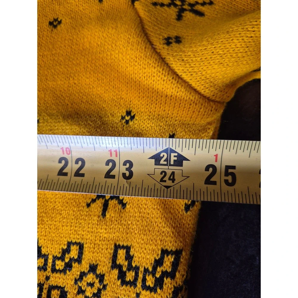 Harry Potter 3XL Hufflepuff House Crest Sweater Yellow Black Knit XXXL
